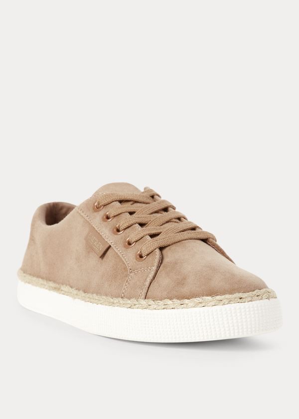 Ralph Lauren Jaycee Suede Sneakers Dame Danmark (OXTGW0518)